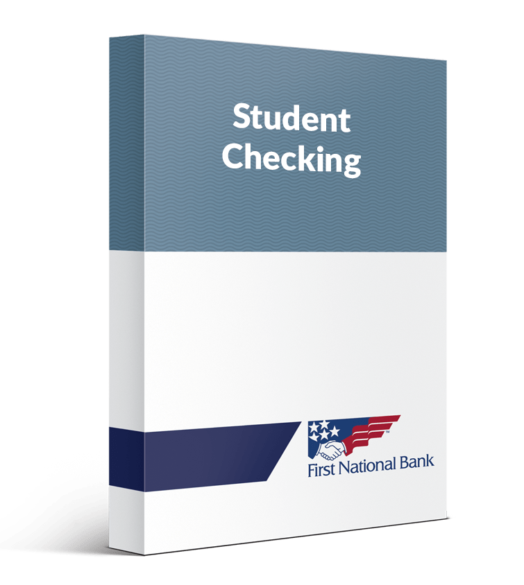 Student using mobile banking
